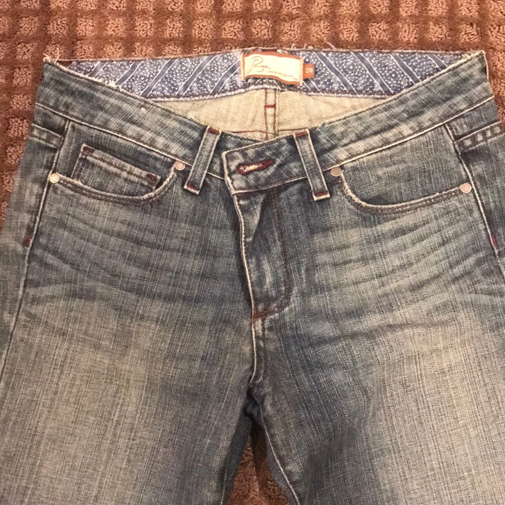 Paige Hollywood Hills Size 28 Boot Leg Jeans